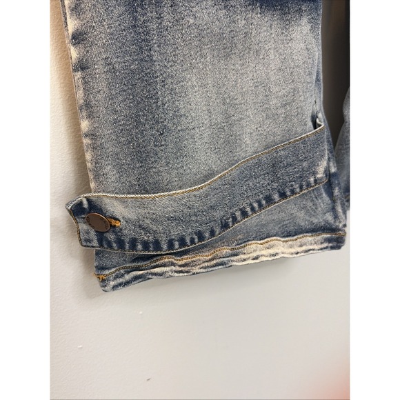 Daisy Y2K Cargo Industrial Grunge Edgy Women's Distressed Wide Leg Utility M - Picture 8 of 16